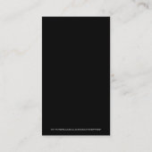 Carte de visite des services photo (Dos)