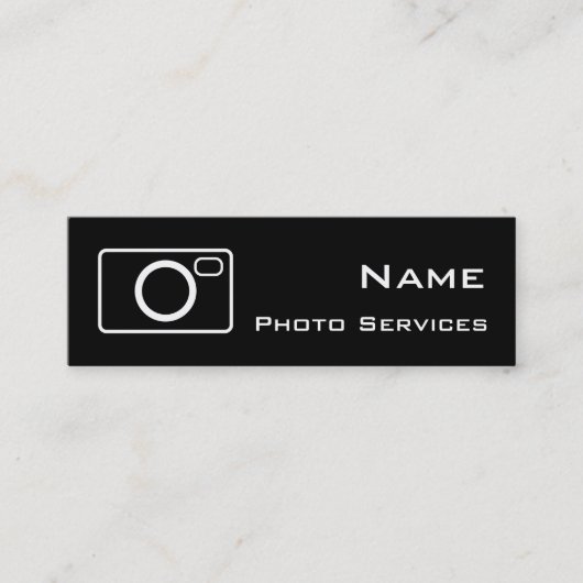 Carte de visite des services photo (Devant)