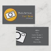 Carte de visite des services photo (Devant / Derrière)