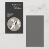 Carte de visite des services pour animaux (Devant / Derrière)