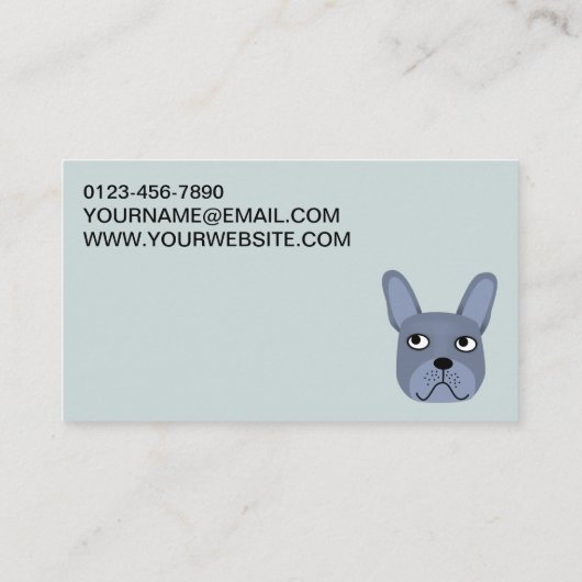 Carte de visite des services pour animaux de compa (Dos)