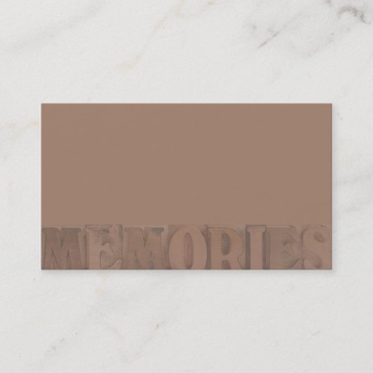 carte de visite des souvenirs (Devant)