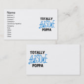 Carte De Visite Des tee-shirts et cadeaux Poppa absolument géniaux (Devant / Derrière)