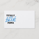 Carte De Visite Des tee-shirts et cadeaux Poppa absolument géniaux (Dos)