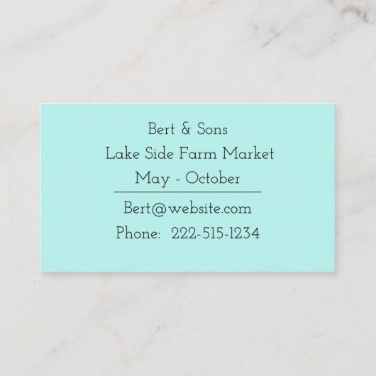 Carte de visite des tiges de cerise d'aquarelle (Dos)