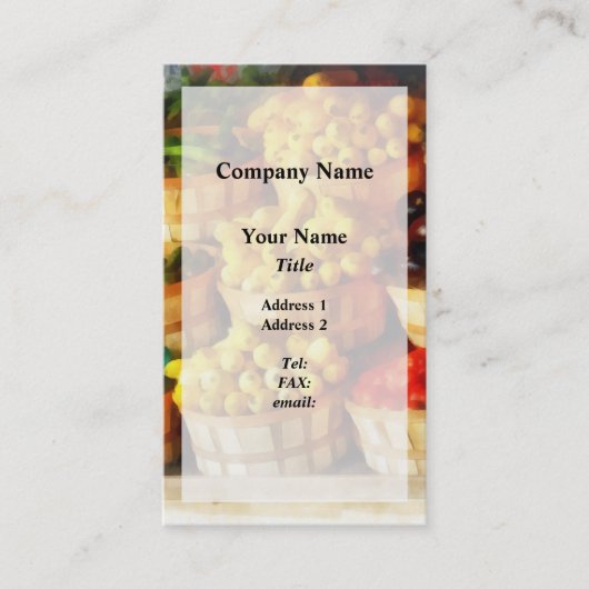 Carte De Visite Des tonnes de saveur (Devant)