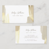 Carte de visite des traits de pinceau de peinture (Devant / Derrière)