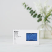 Carte de visite des vagues bleues (Debout devant)