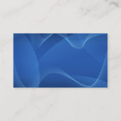 Carte de visite des vagues bleues (Dos)