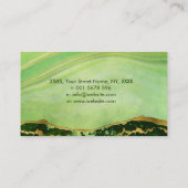 Carte de visite des vagues de Moss Malachite (Dos)