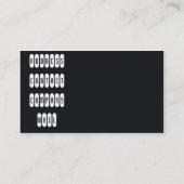 Carte de visite des véhicules à moteur de muscle (Dos)