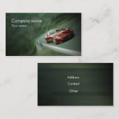 Carte de visite des véhicules à moteur élégant (Devant / Derrière)