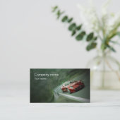 Carte de visite des véhicules à moteur élégant (Debout devant)