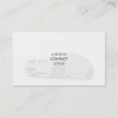 Carte de visite des véhicules à moteur élégant (Dos)