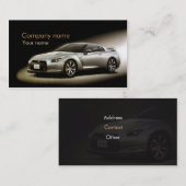 Carte de visite des véhicules à moteur élégant (Devant / Derrière)