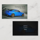 Carte de visite des véhicules à moteur élégant (Devant / Derrière)