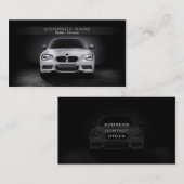 Carte de visite des véhicules à moteur élégant (Devant / Derrière)