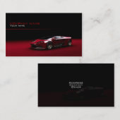 Carte de visite des véhicules à moteur élégant (Devant / Derrière)