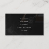 Carte de visite des véhicules à moteur élégant (Dos)