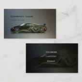 Carte de visite des véhicules à moteur élégant (Devant / Derrière)
