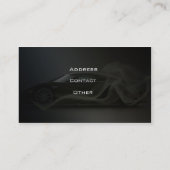 Carte de visite des véhicules à moteur élégant (Dos)