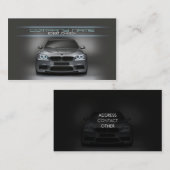 Carte de visite des véhicules à moteur élégant (Devant / Derrière)