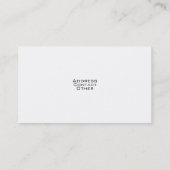 Carte de visite des véhicules à moteur élégant (Dos)