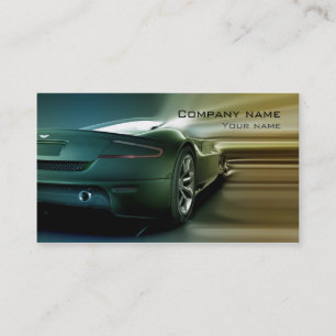 Carte de visite des véhicules à moteur élégant