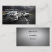 Carte de visite des véhicules à moteur élégant (Devant / Derrière)