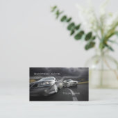 Carte de visite des véhicules à moteur élégant (Debout devant)