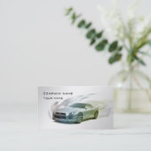 Carte de visite des véhicules à moteur élégant (Debout devant)