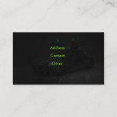 Carte de visite des véhicules à moteur élégant (Dos)