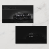 Carte de visite des véhicules à moteur élégant (Devant / Derrière)