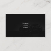 Carte de visite des véhicules à moteur élégant (Dos)