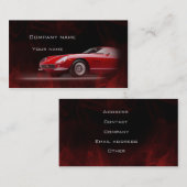 Carte de visite des véhicules à moteur élégant (Devant / Derrière)
