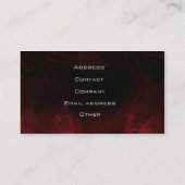 Carte de visite des véhicules à moteur élégant (Dos)