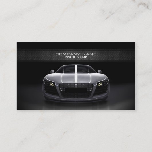 Carte de visite des véhicules à moteur élégant (Devant)