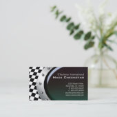 Carte de visite des véhicules à moteur emballant (Debout devant)