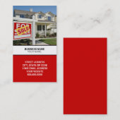 Carte de visite des ventes immobilières (Devant / Derrière)