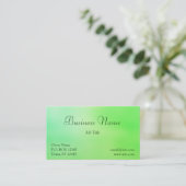 Carte de visite des verts doux (Debout devant)