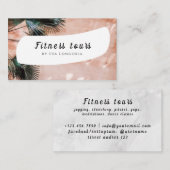 Carte de visite des visites de remise en forme (Devant / Derrière)