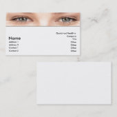 Carte de visite des yeux (Devant / Derrière)
