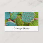 Carte De Visite Desert Southwest Succulent Prickly Pear Cactus (Devant)
