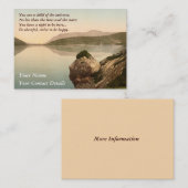 Carte De Visite Desiderata de motivation de côte de l'Irlande (Devant / Derrière)