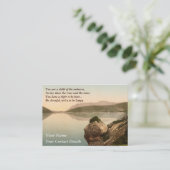 Carte De Visite Desiderata de motivation de côte de l'Irlande (Debout devant)