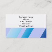 Carte De Visite Design à bande bleue classique (Dos)