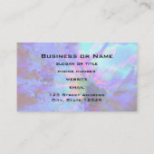 Carte De Visite Design abstrait bleu et violet (Dos)