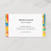 Carte De Visite Design Abstrait coloré moderne (Dos)