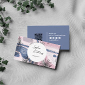 Carte De Visite Design abstrait élégant avec code QR