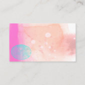 Carte De Visite design abstrait élégant en aquarelle (Dos)
